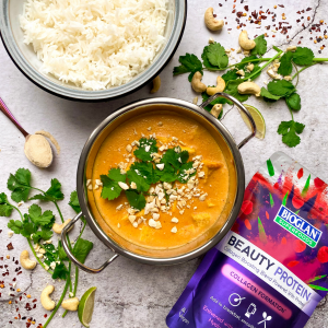 Vegan Tofu Korma with Bioglan Beauty Protein