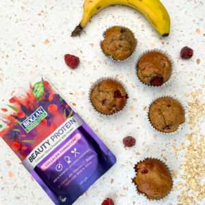 Raspberry, Banana and Almond Butter Muffins