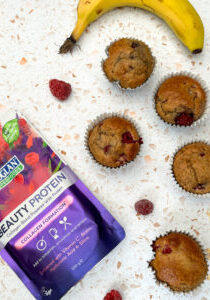 Raspberry, Banana and Almond Butter Muffins