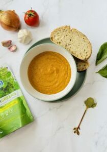 Tomato Soup with Supergreens